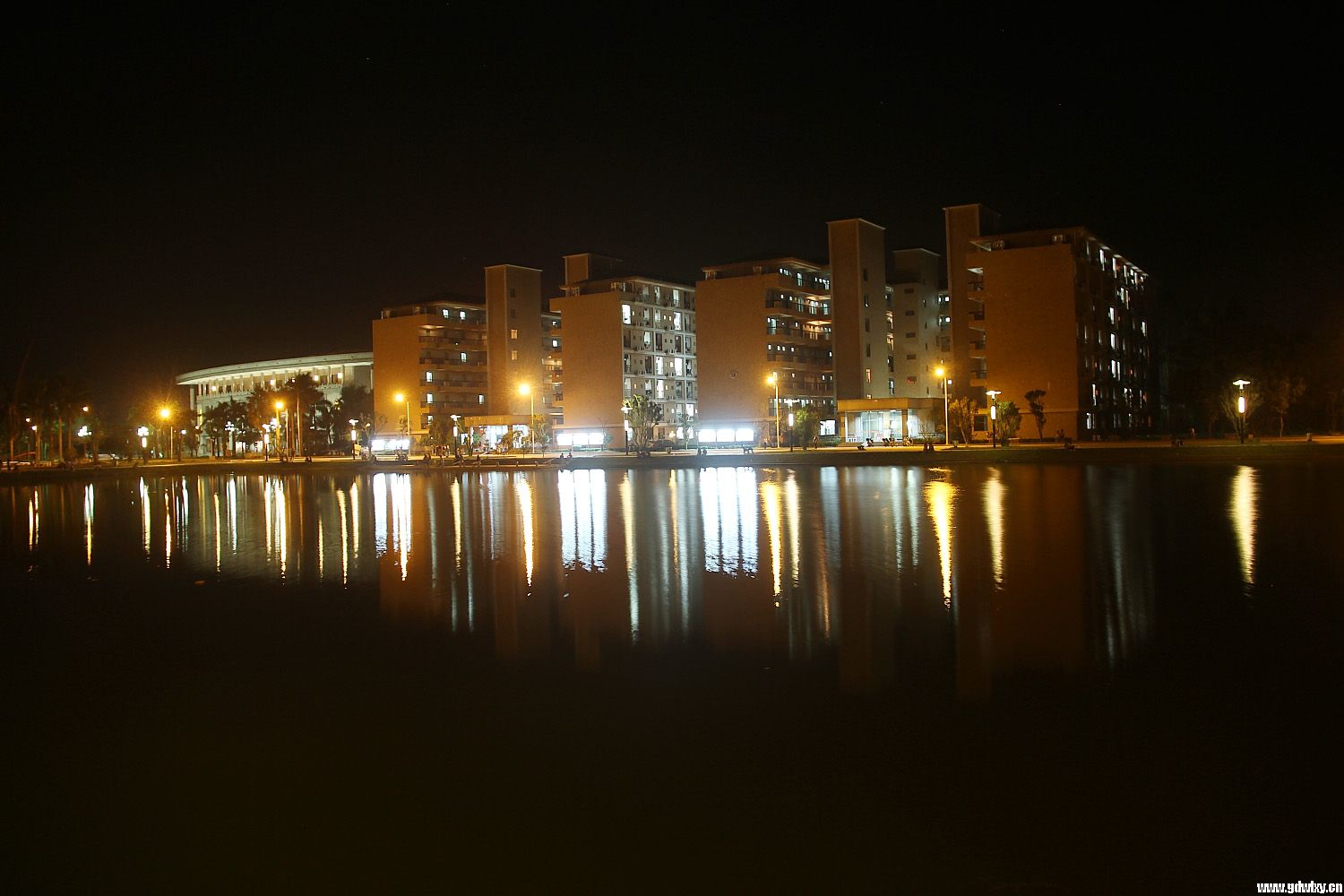 文理夜景-校园风光-学院图库-广东文理职业学院